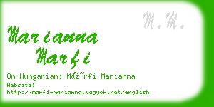 marianna marfi business card